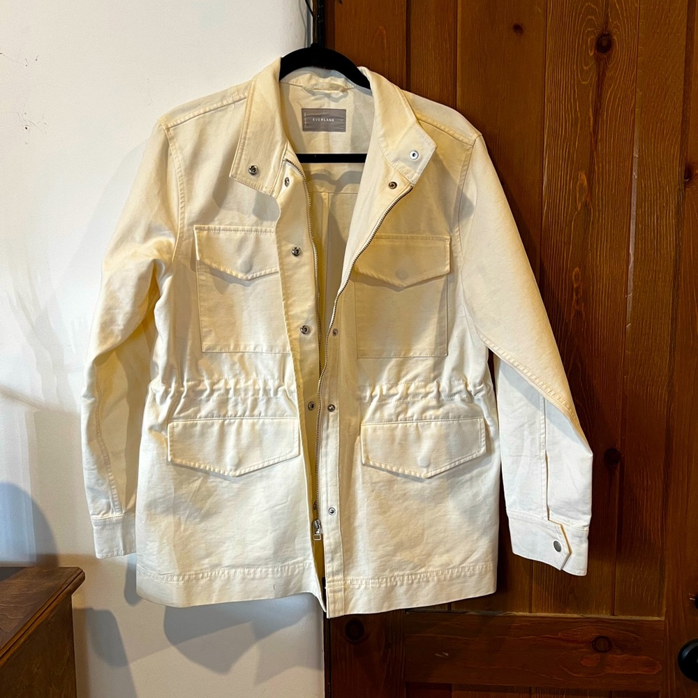 Everlane White Fall/Spring Jacket - image 1